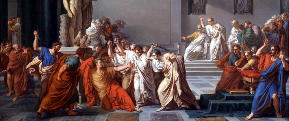 La morte di Cesare, di Vincenzo Camuccini 