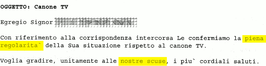 Le scuse della RAI
