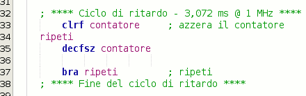 Ritardo di 3 ms