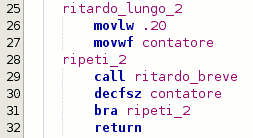 Ritardo lungo - loop