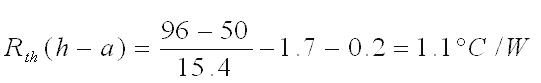 Rth = 1.1°C/W