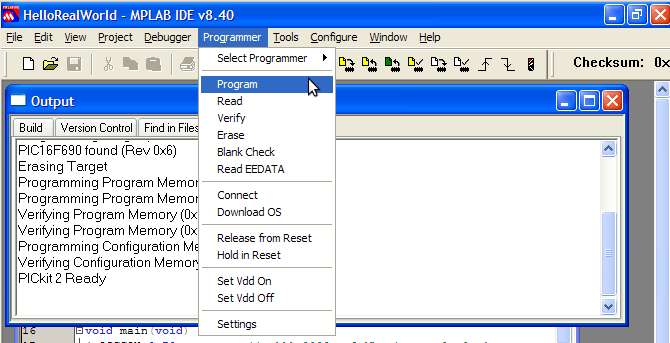 Programmare il PIC