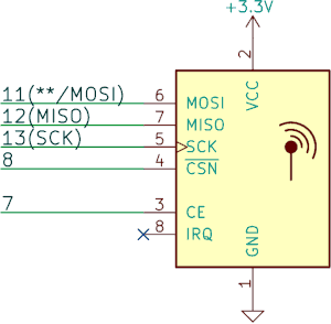 Collegamento Arduino - nRF24L01p