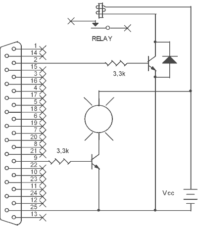 Connettere relay e lampadine