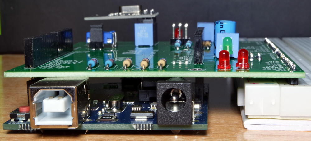 A2B montato su breadboard
