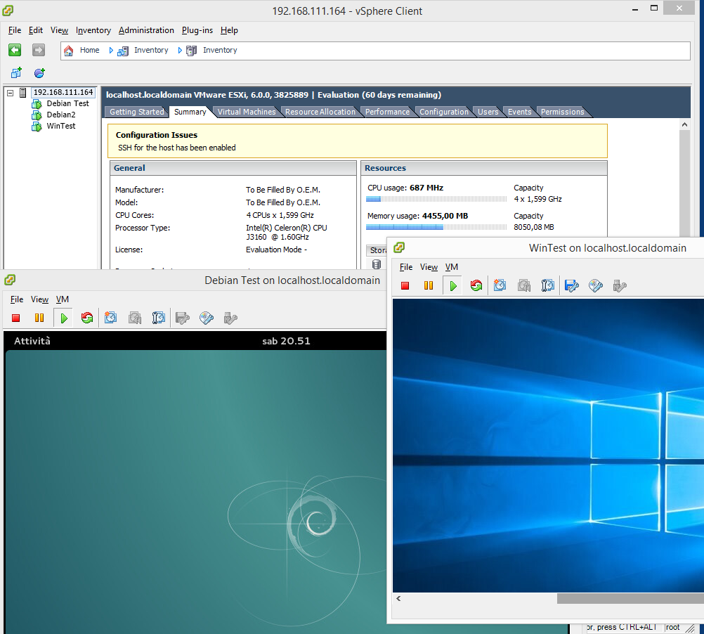 ESXi on unsupported hardware (Celeron J3160) 