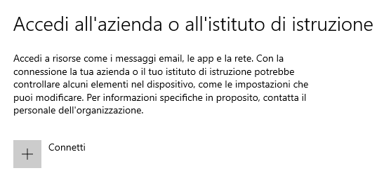 Selezionare connetti