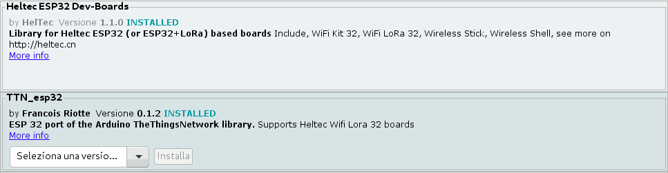 Librerie Heltec TTN