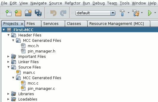 MCC: file generati automaticamente