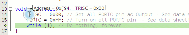 Debug: watch
