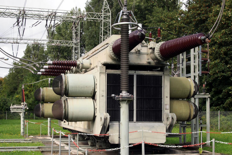 Trasformatore in una centrale di trasformazione