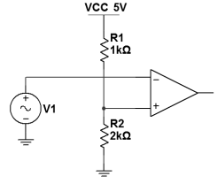 Comparatore Invertente - Schema