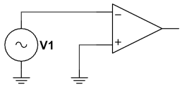 Comparatore Invertente - Schema