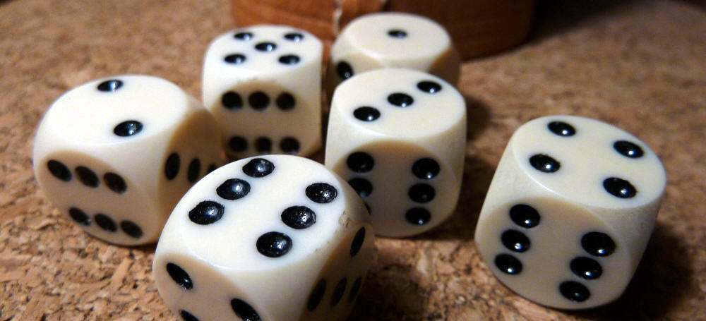 Six dice
