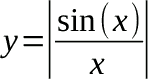Modulo di sinx(x)/x
