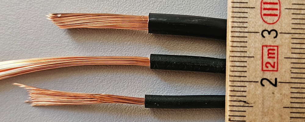 Cavi da 6, 2.5 e 1.5 mm2