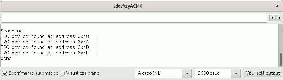 I2C scan