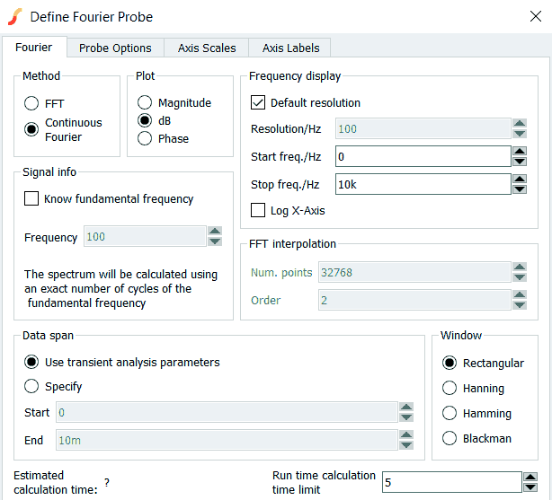 Fourier voltage probe